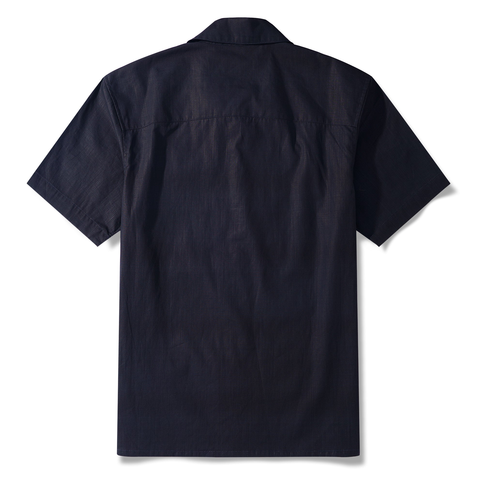 Men's Hawaiian Shirt Short Sleeve Camp Collar 100% Cotton Black Aloha Spider Pumpkin Lantern