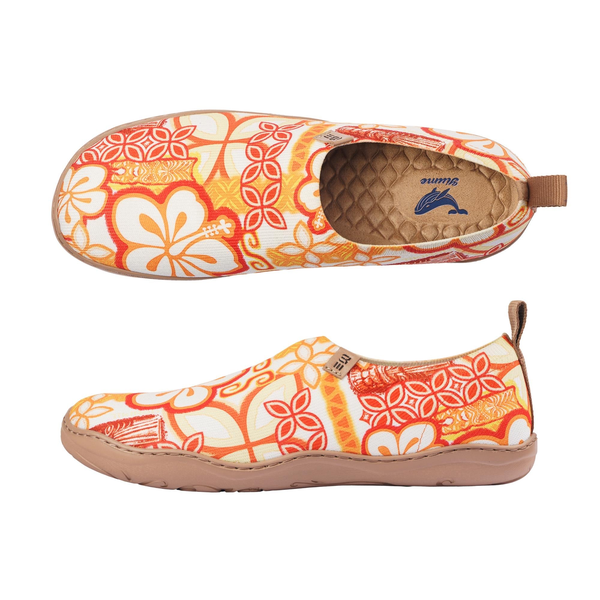 Tiki Print Women's Slip-On Shoes by TIKIROB  Painted Canvas Sneakers