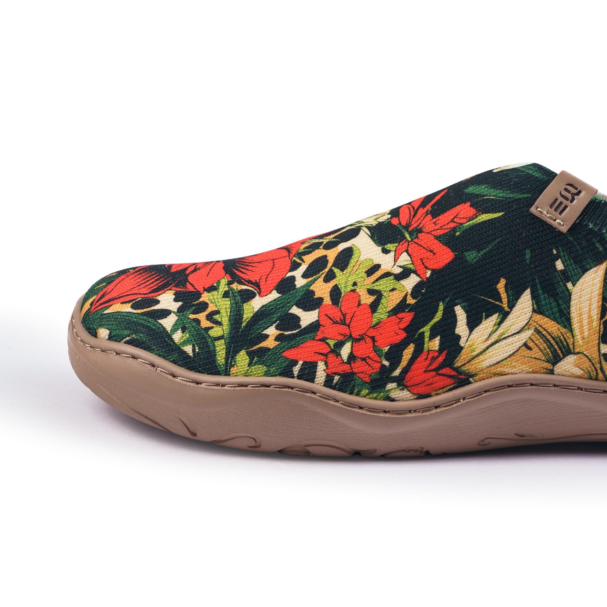 Tropical Harmony Women's Slip-On Shoes Painted Canvas Sneakers