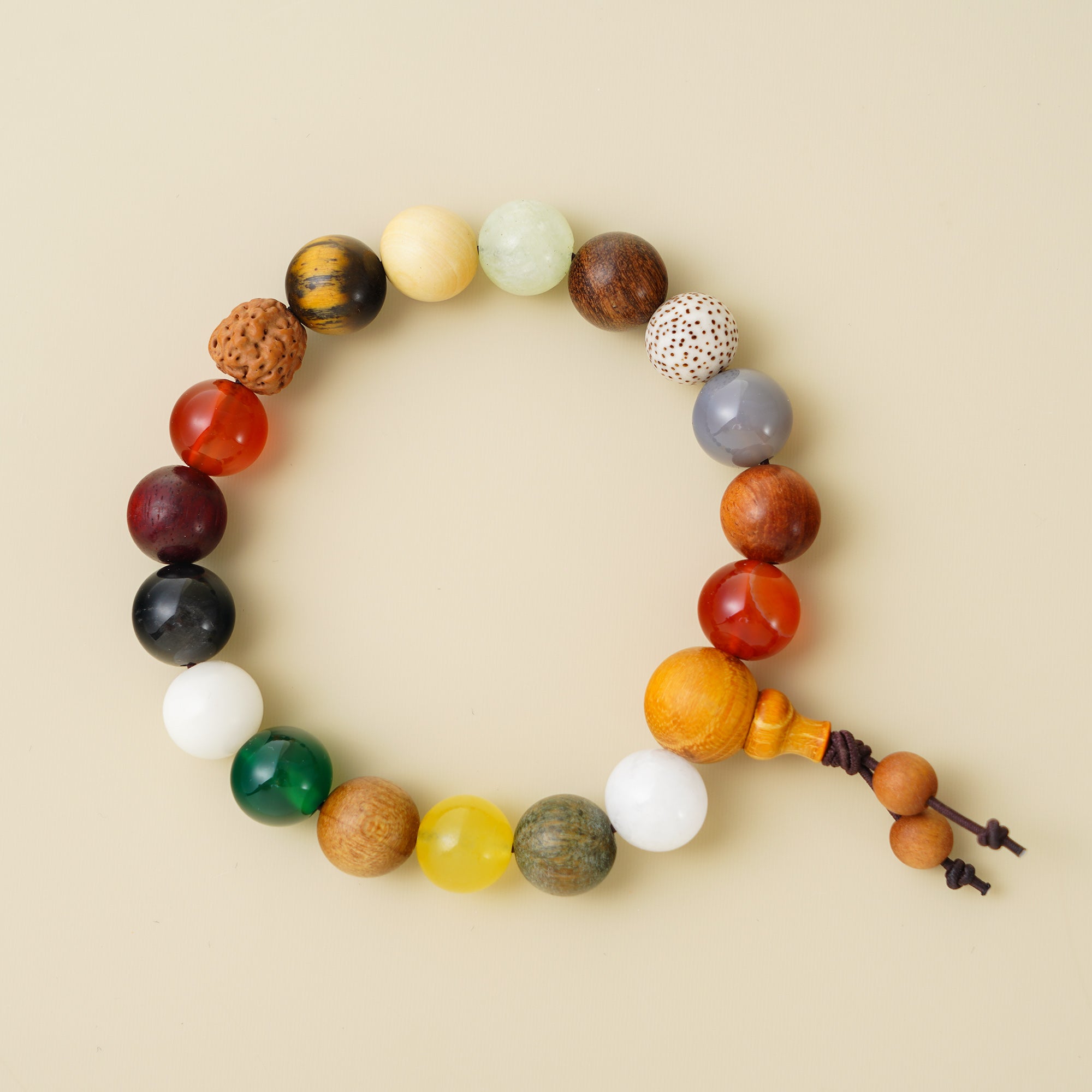 Natural Sandalwood Bracelet for Men - 10mm Natural Sandalwood