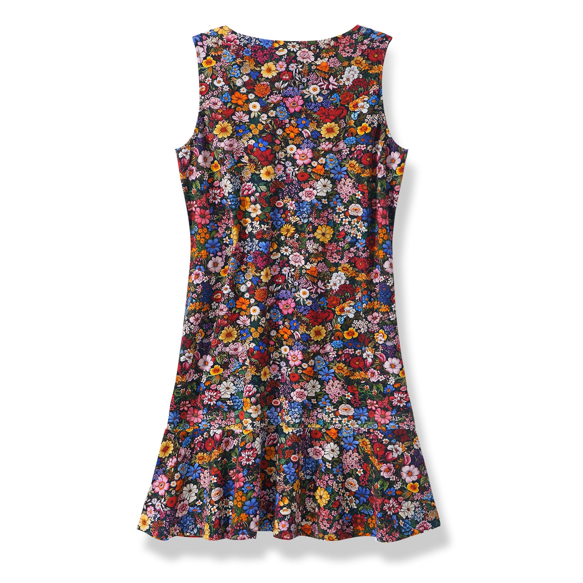 Hawaiian Dress For Women Tropical Vacation Among the Flowers Flounce Dress