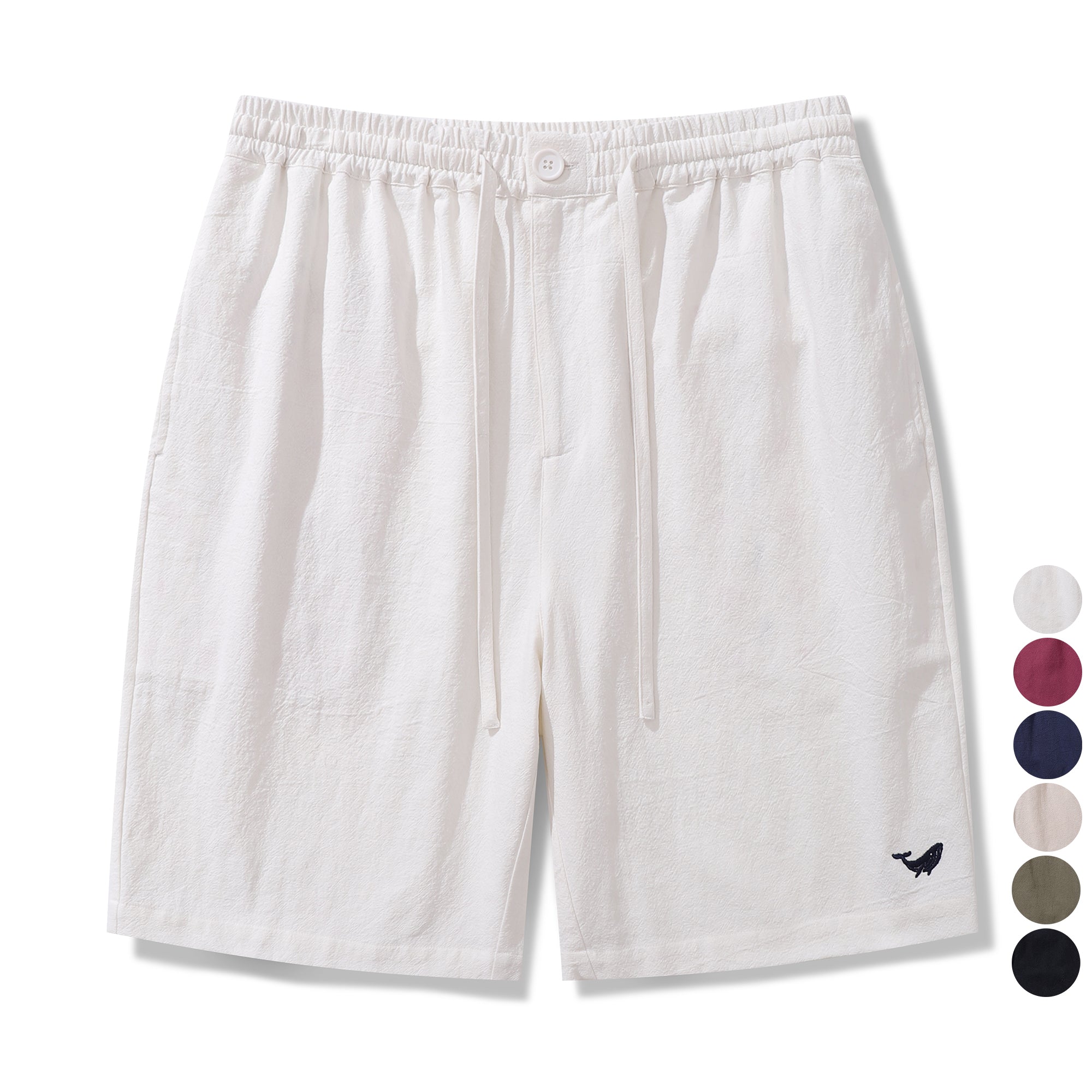 Mid-Rise Straight Bermuda 8-10 Inch Shorts - WHITE Version 3.0