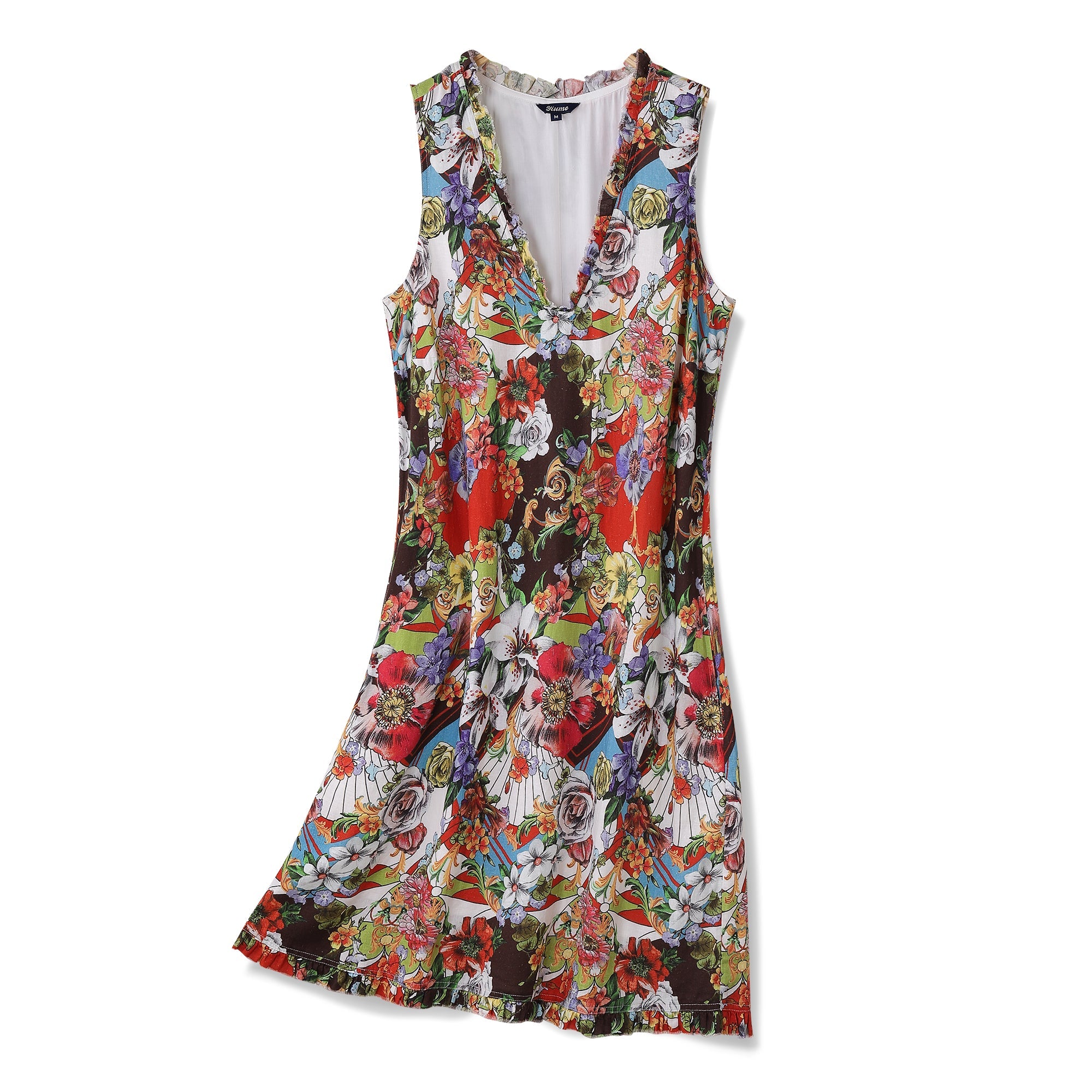 Hawaiian Dress For Women Among the Flowers V-Neck Dress