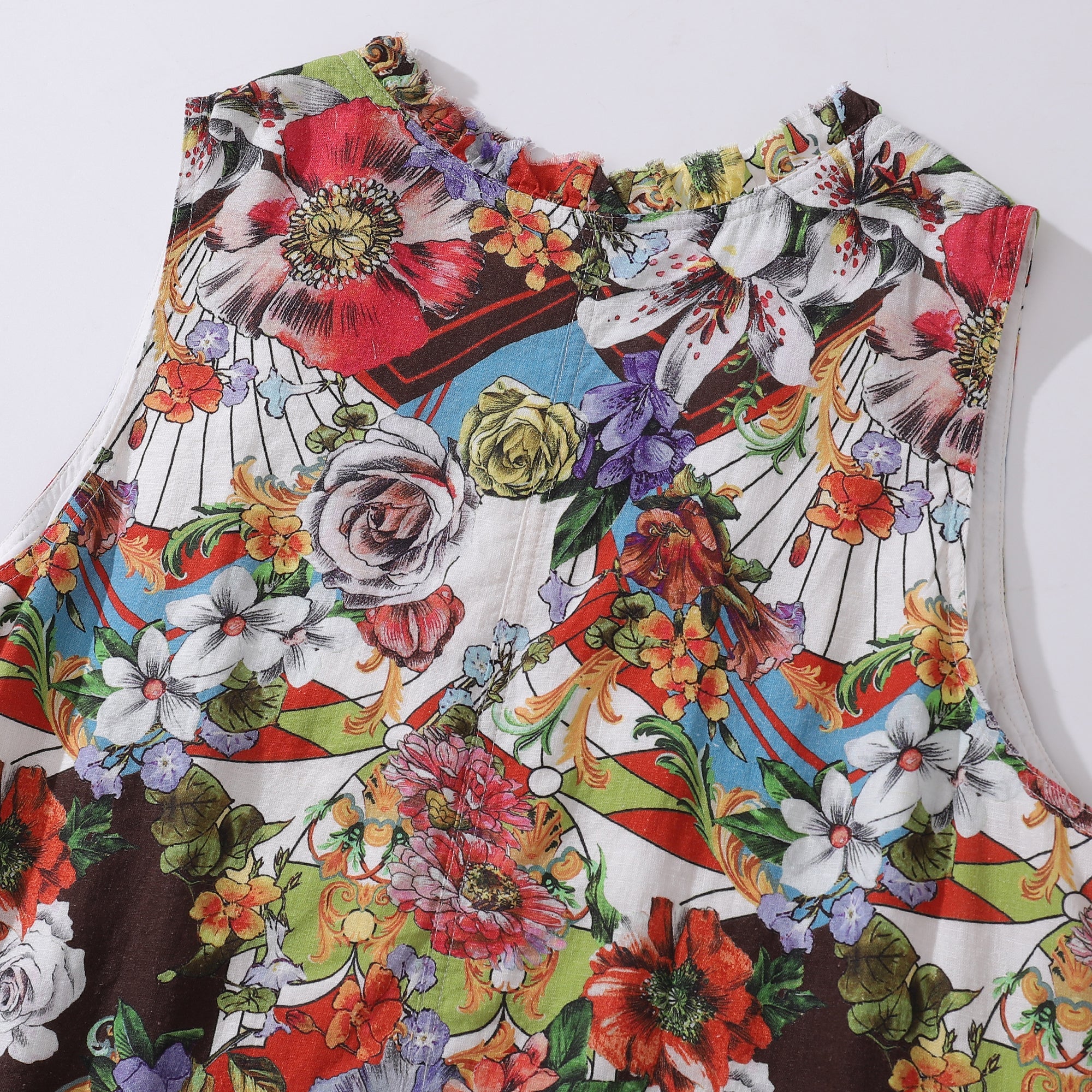 Hawaiian Dress For Women Among the Flowers V-Neck Dress