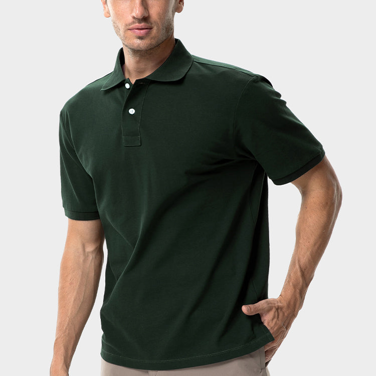 Men's Hawaiian Sweat Proof Pique Polo -OLIVE