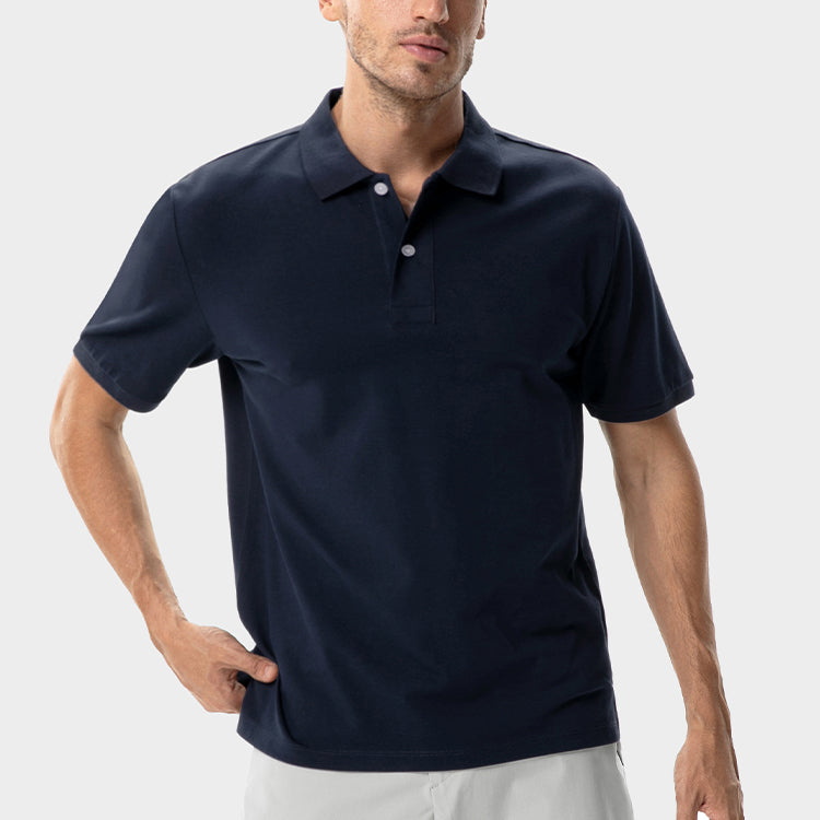 Men's Hawaiian Sweat Proof Pique Polo -NAVY