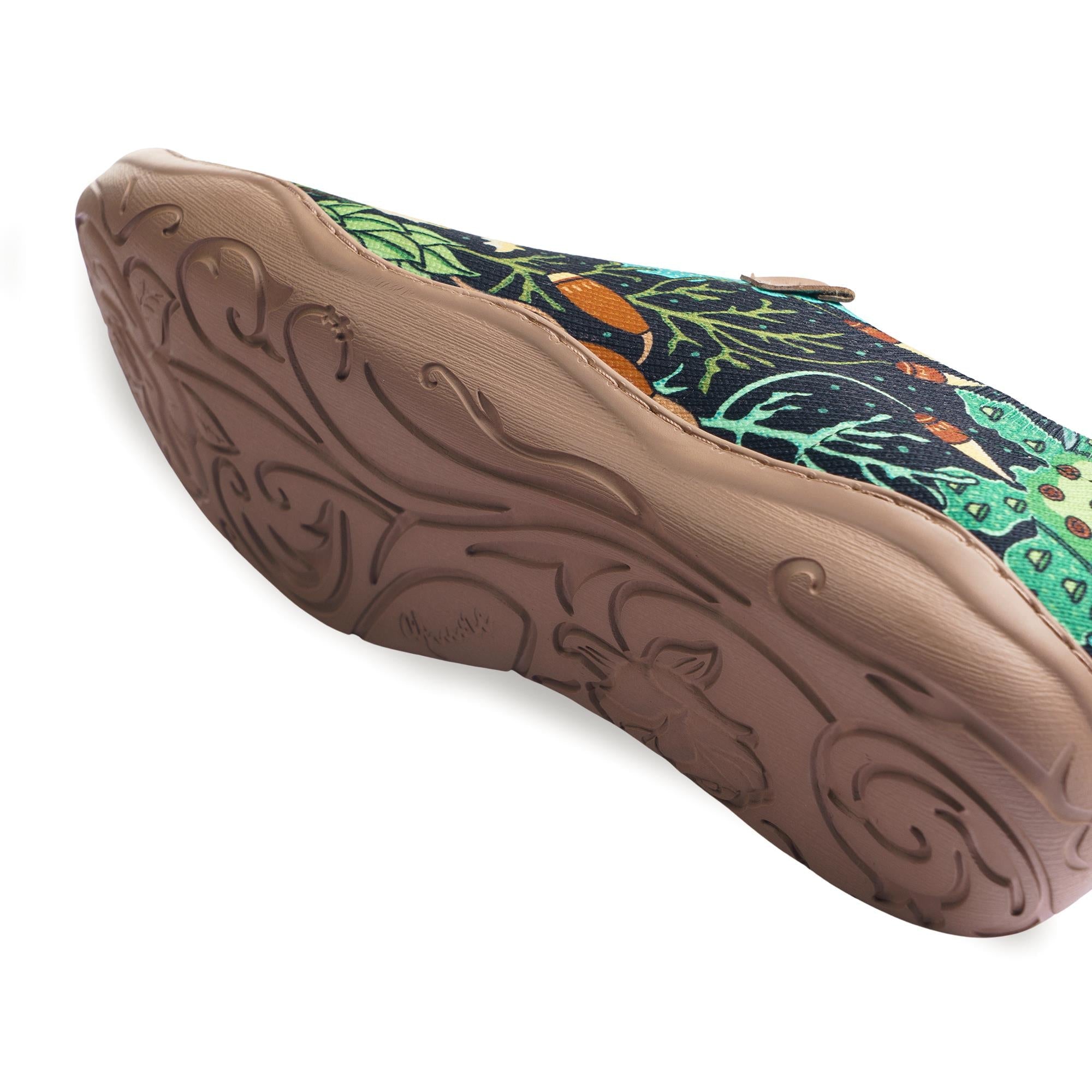 Moss Meadow by Ester Bernaldo De Quirós Women's Slip-On Shoes, Painted Canvas Sneaker