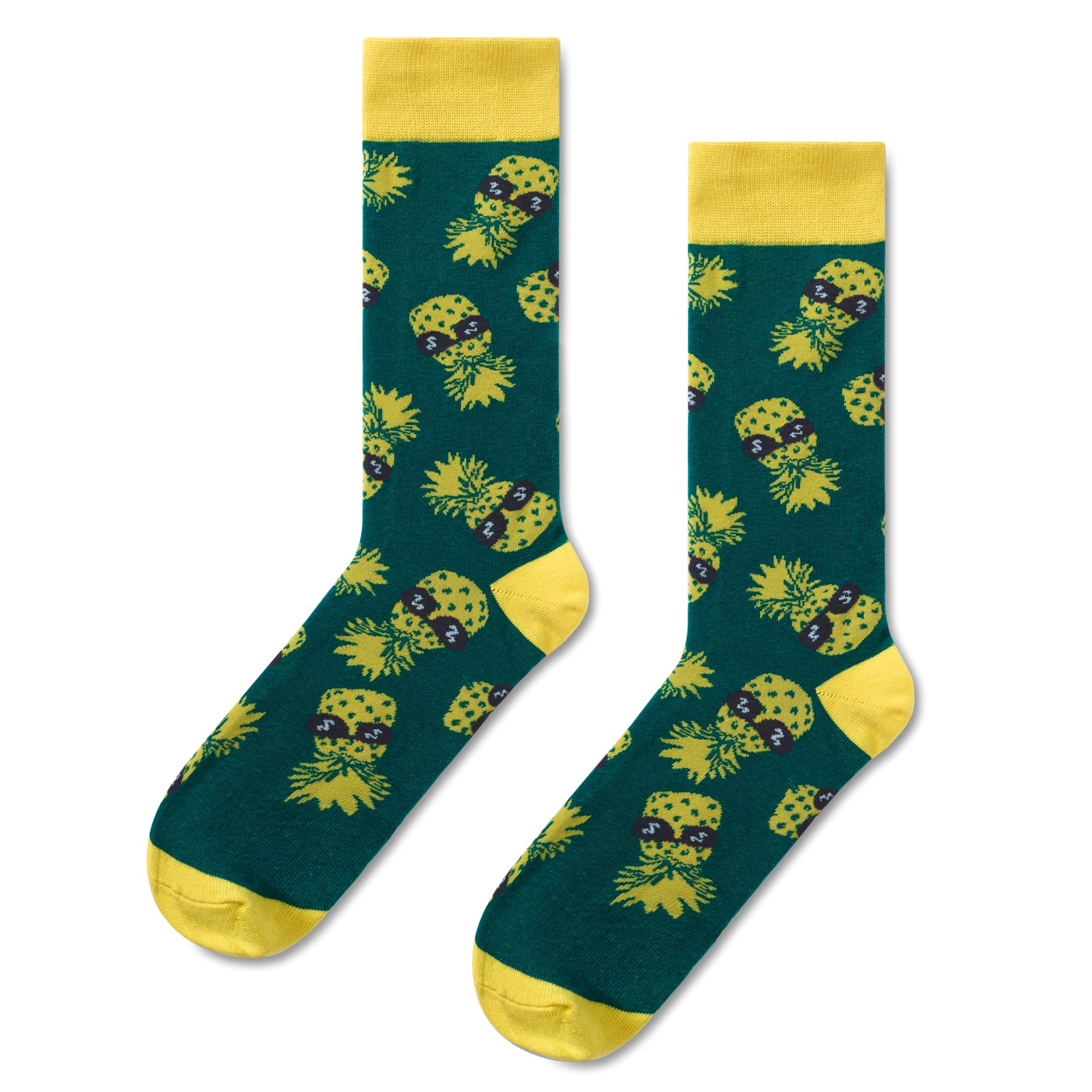 Pineapple Print Men Socks