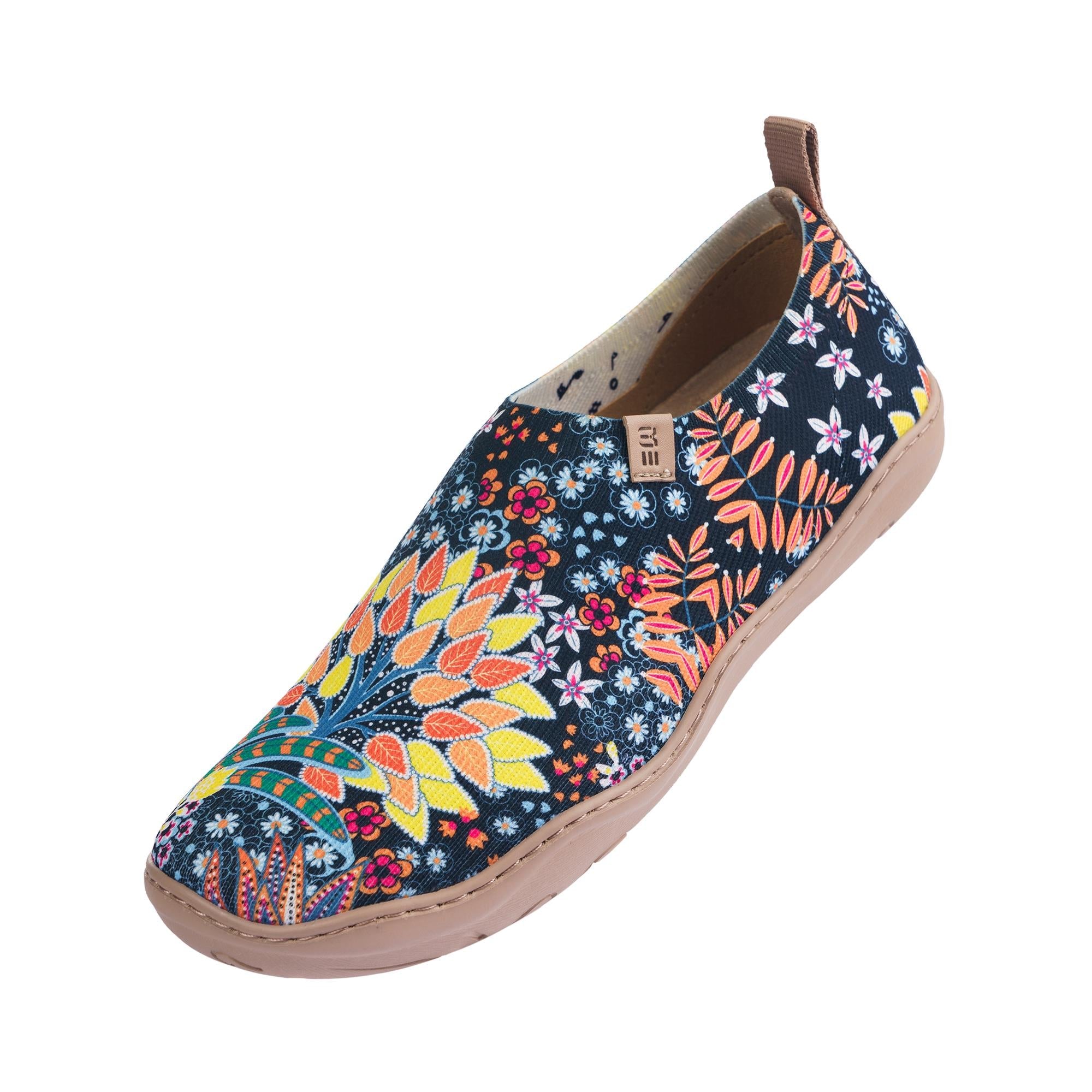 Quirky Plants Women's Slip-On Shoes Painted Canvas Sneakers