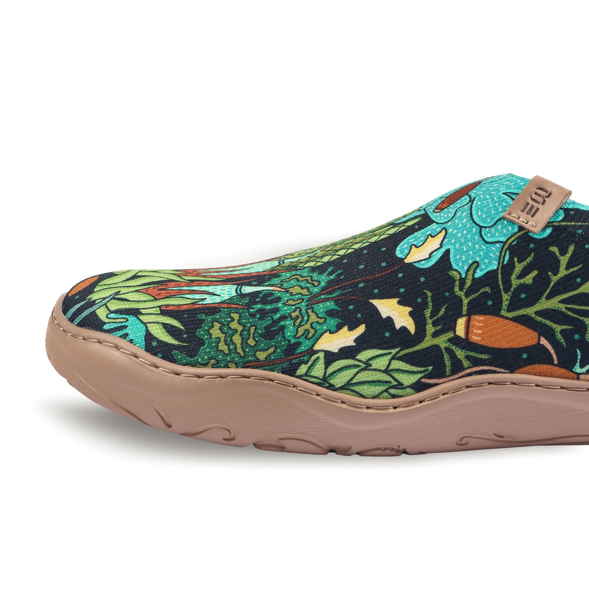 Moss Meadow by Ester Bernaldo De Quirós Women's Slip-On Shoes, Painted Canvas Sneaker
