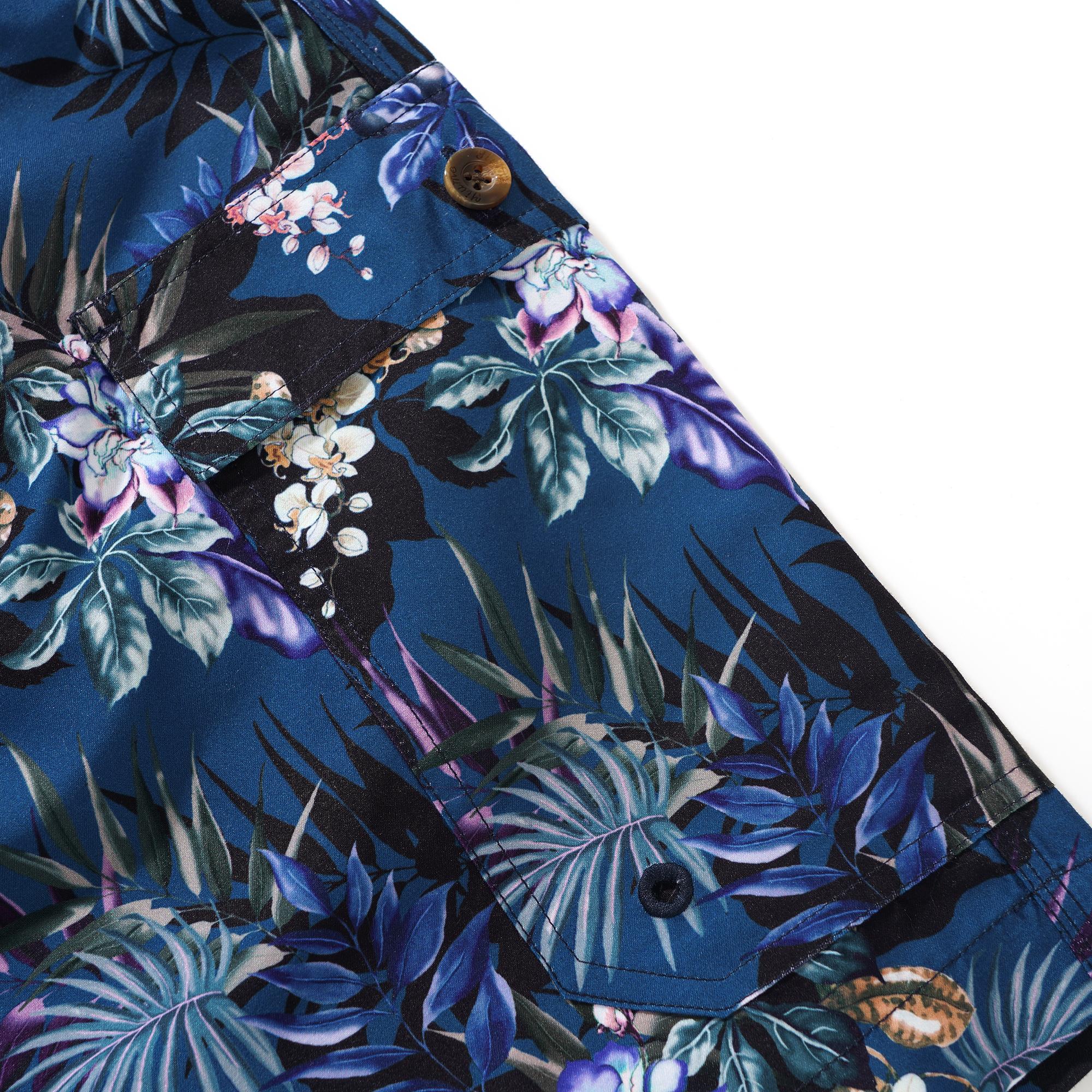 6-Inch Shorts For Men 100% Polyester Aloha Premium Hawaiian-inspired Casual Printed Shorts Swim Trunks
