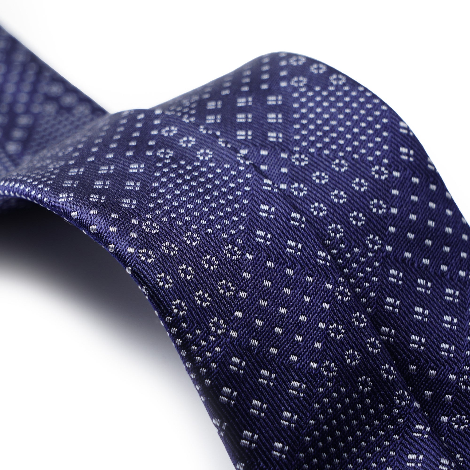 100% Mulberry Silk Geometric Plaid Printed Tie
