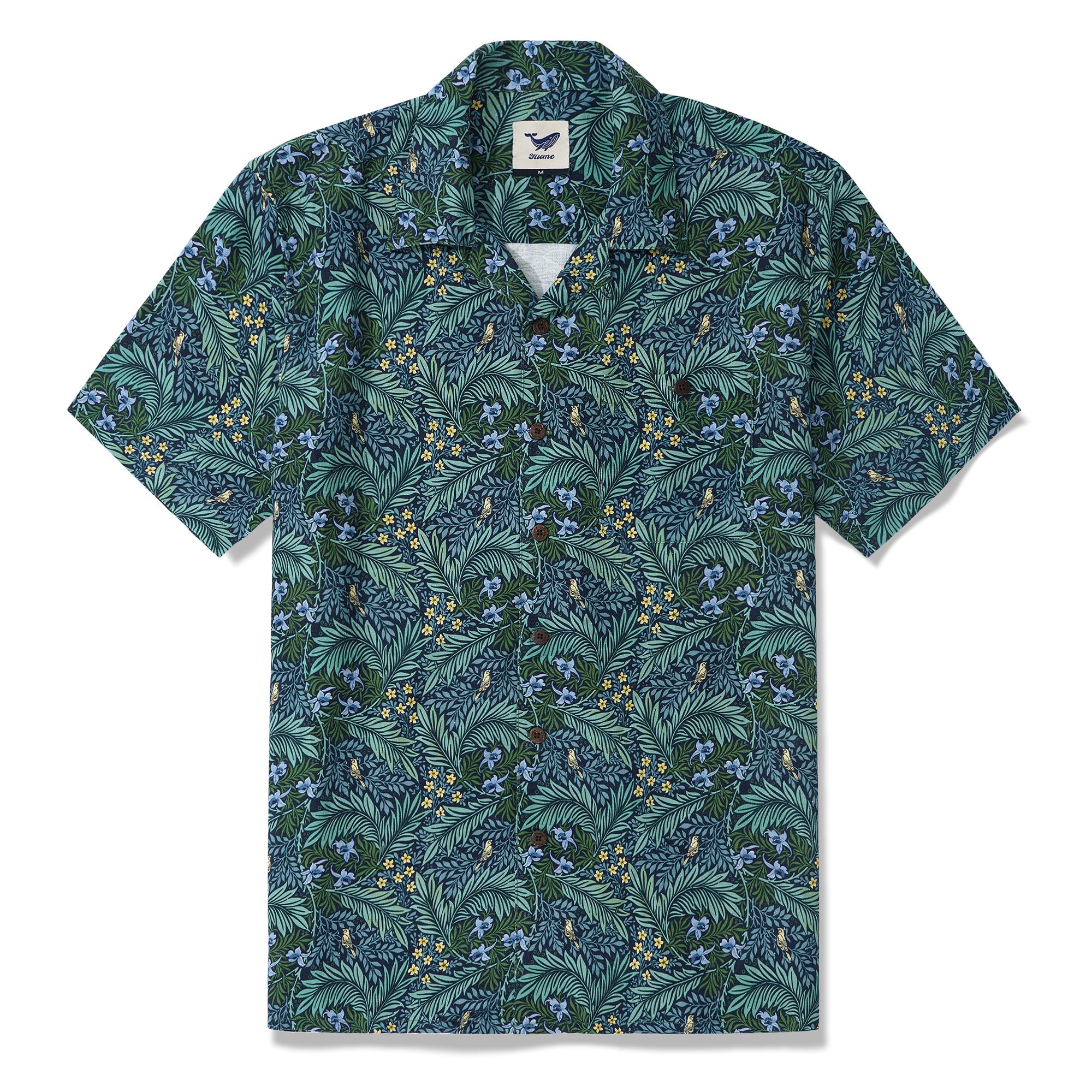 Hawaiian Shirt For Men Foreat Mist Shirt Camp Collar - Silk