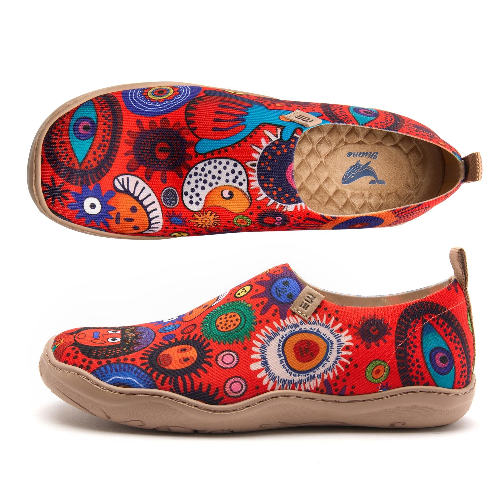Women's Slip-On Shoes Textured Yarn Designer Painted Sneakers