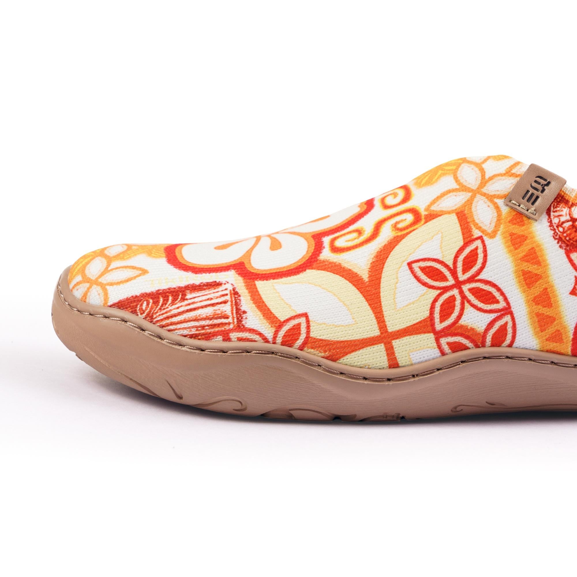 Tiki Print Women's Slip-On Shoes by TIKIROB  Painted Canvas Sneakers