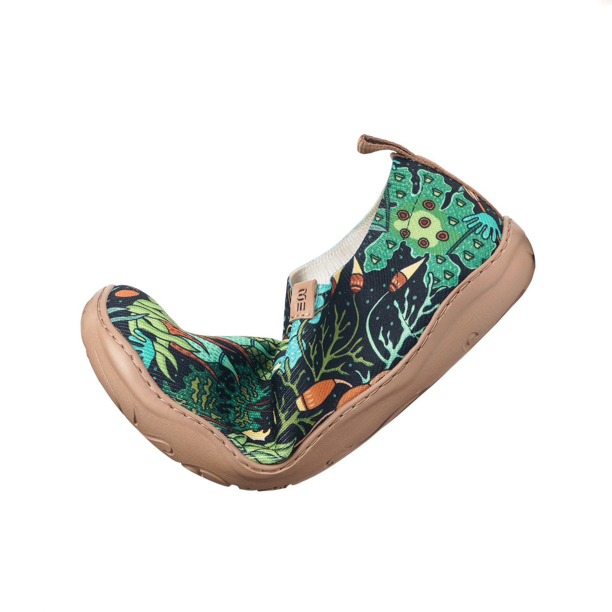 Moss Meadow by Ester Bernaldo De Quirós Women's Slip-On Shoes, Painted Canvas Sneaker