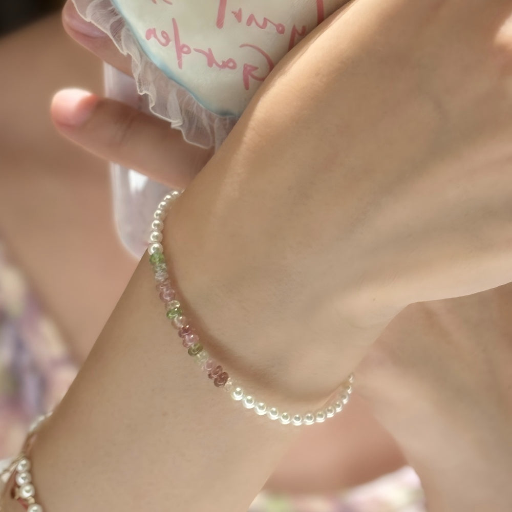 Monet's Garden • Tourmaline Pearl Bracelet