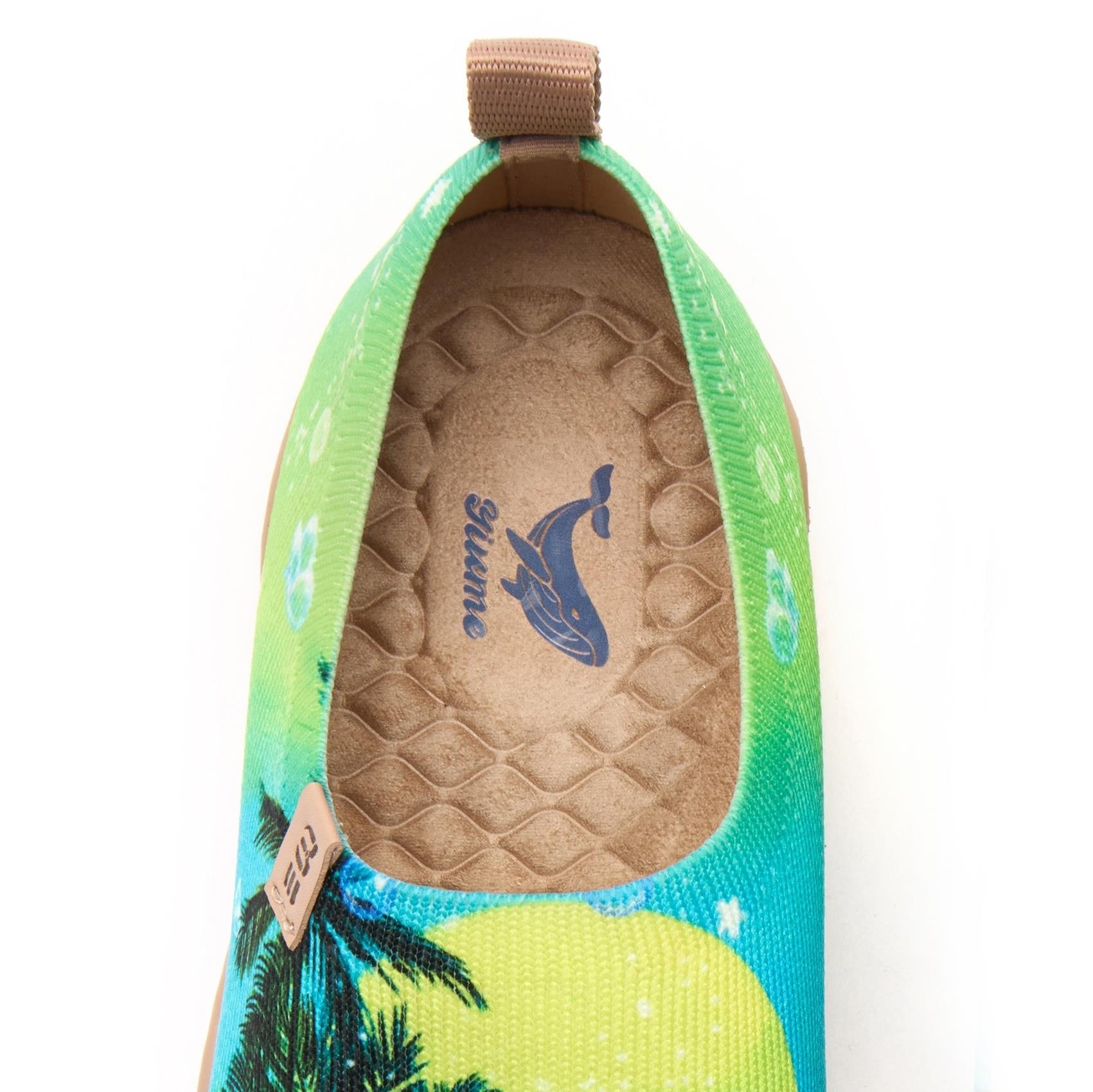 Coconut Palm Sun Women's Slip-On Shoes Painted Canvas Sneakers