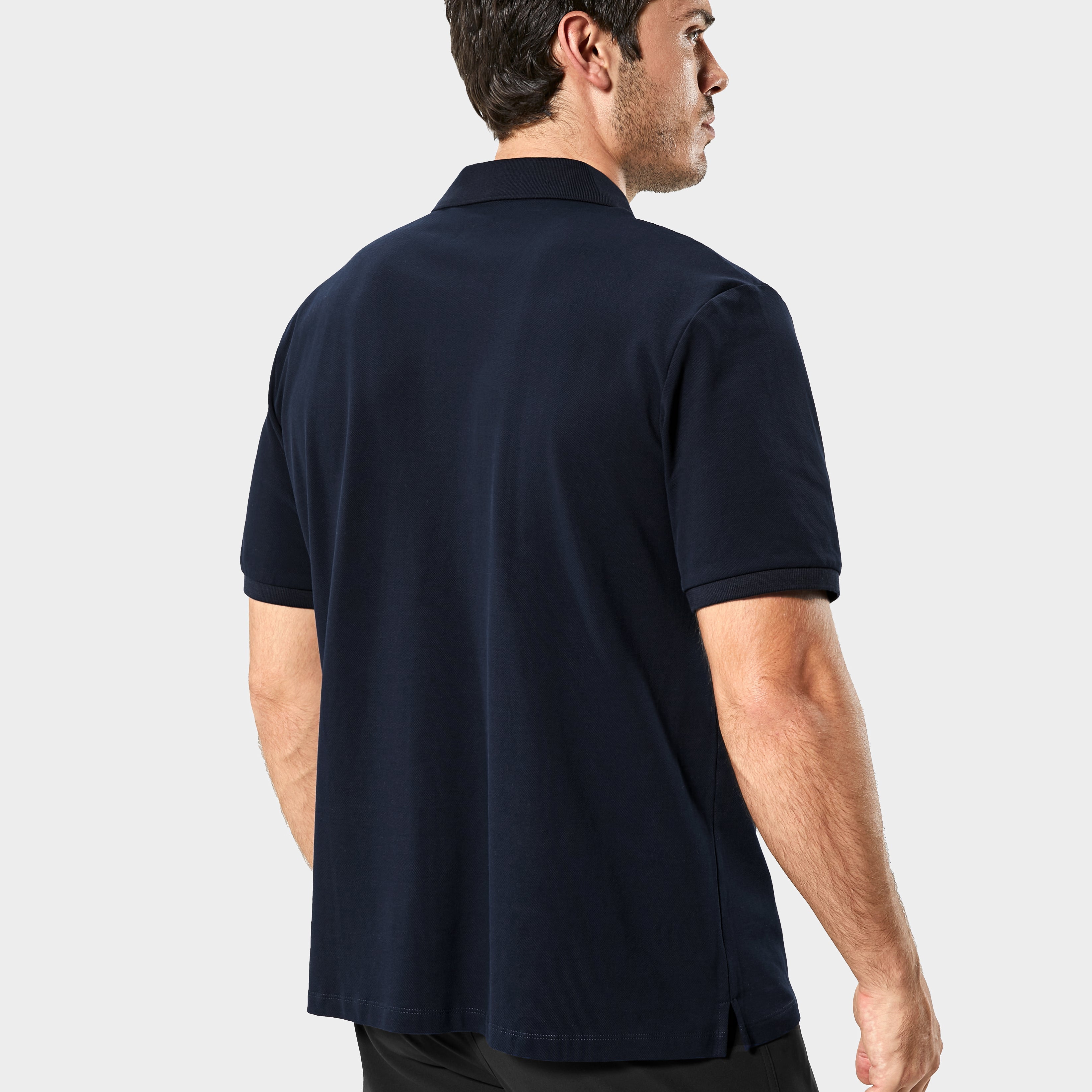 Men's Hawaiian Sweat Proof Pique Polo -NAVY