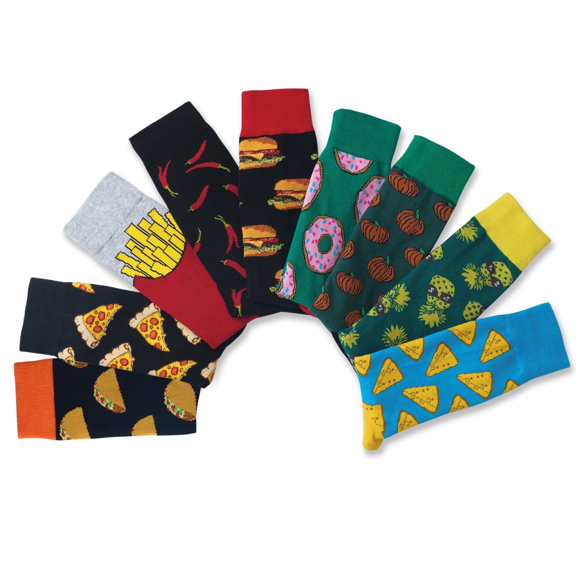 Pineapple Print Men Socks