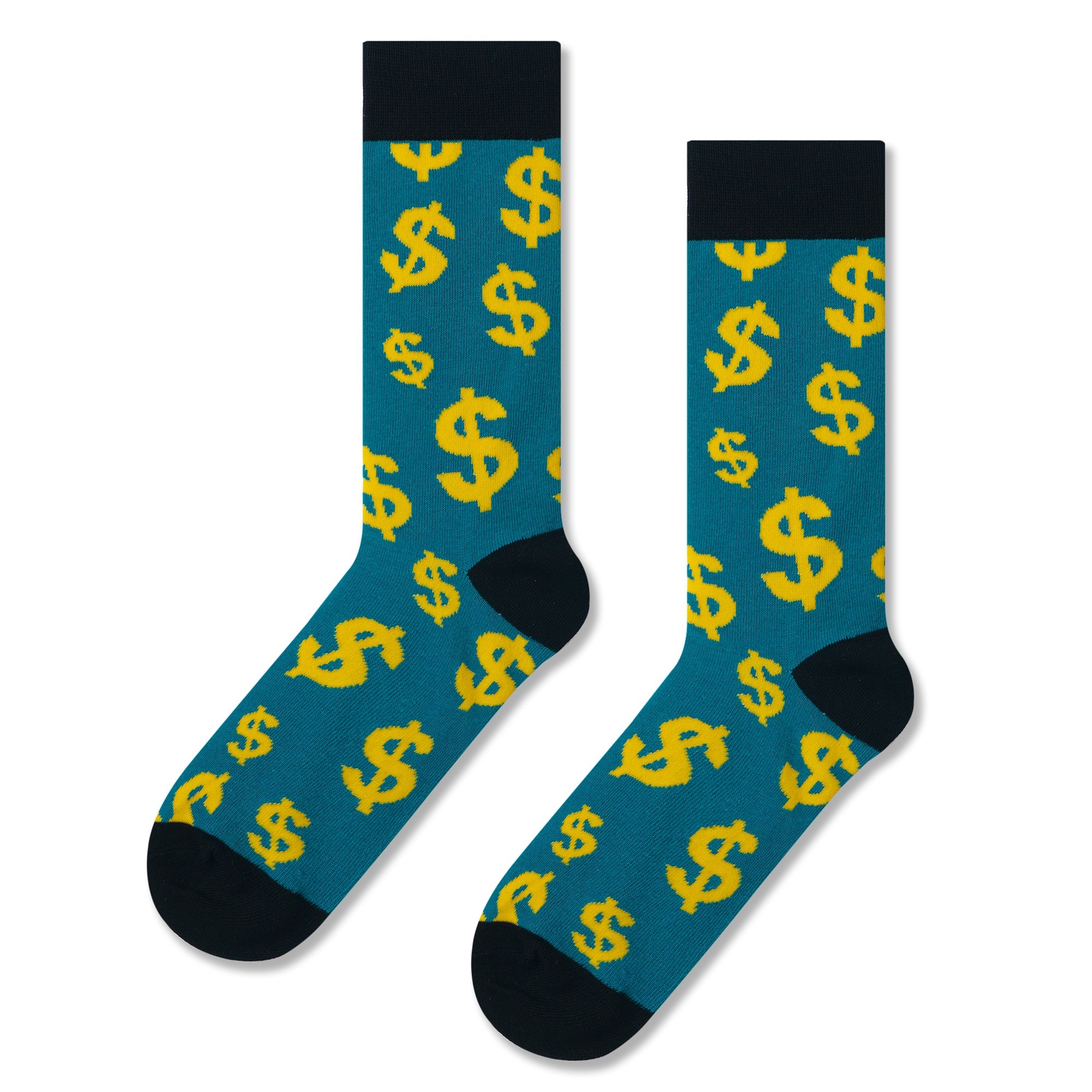 Dollar Bill Print Men Socks