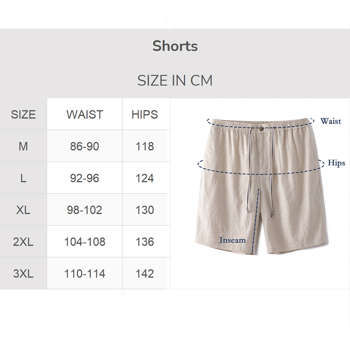 Mid-Rise Straight Bermuda 8-10 Inch Shorts - FLAXEN Version 3.0