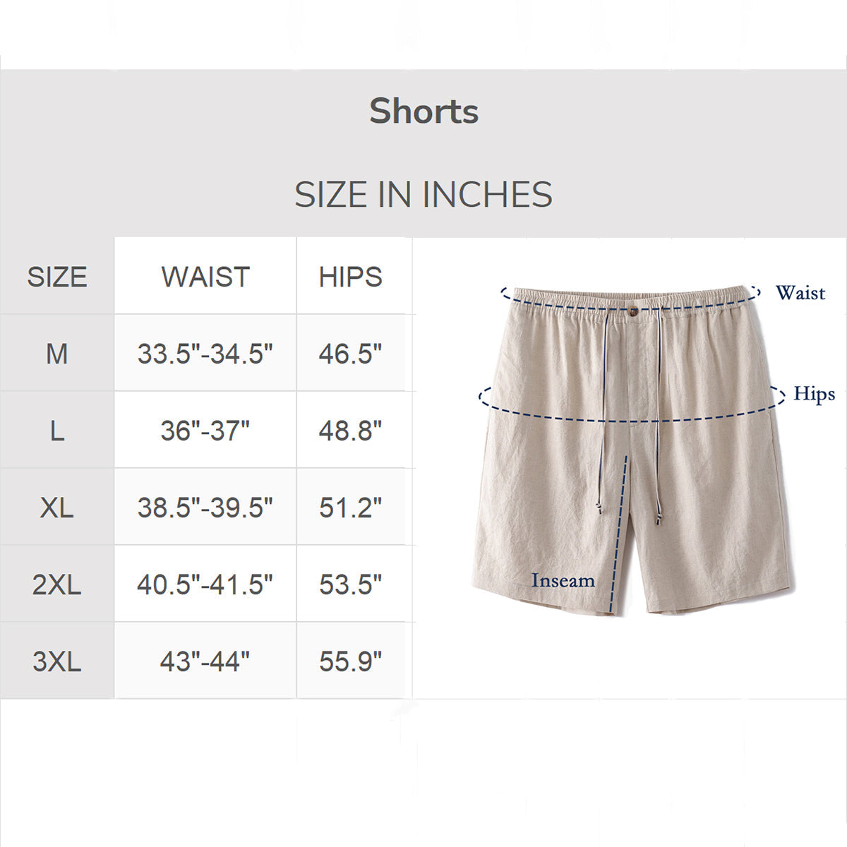 Mid-Rise Straight Bermuda 8-10 Inch Shorts - WHITE Version 3.0