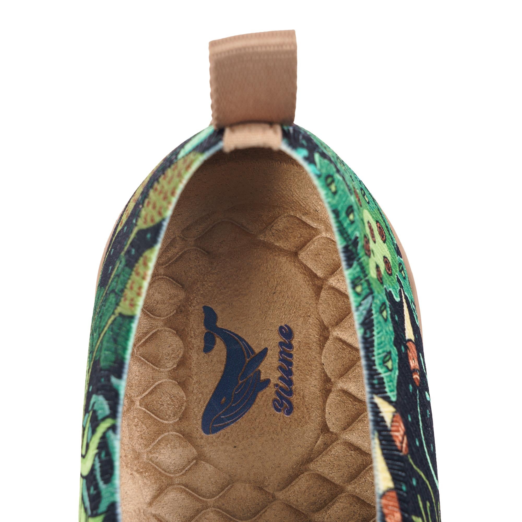 Moss Meadow by Ester Bernaldo De Quirós Women's Slip-On Shoes, Painted Canvas Sneaker