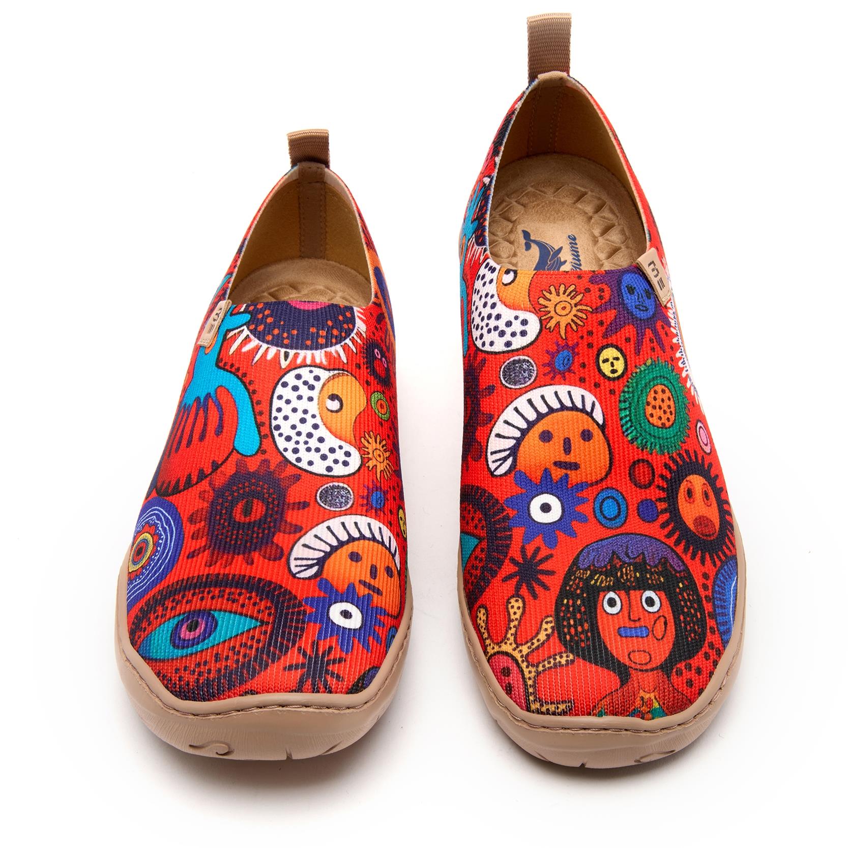 Women's Slip-On Shoes Textured Yarn Designer Painted Sneakers