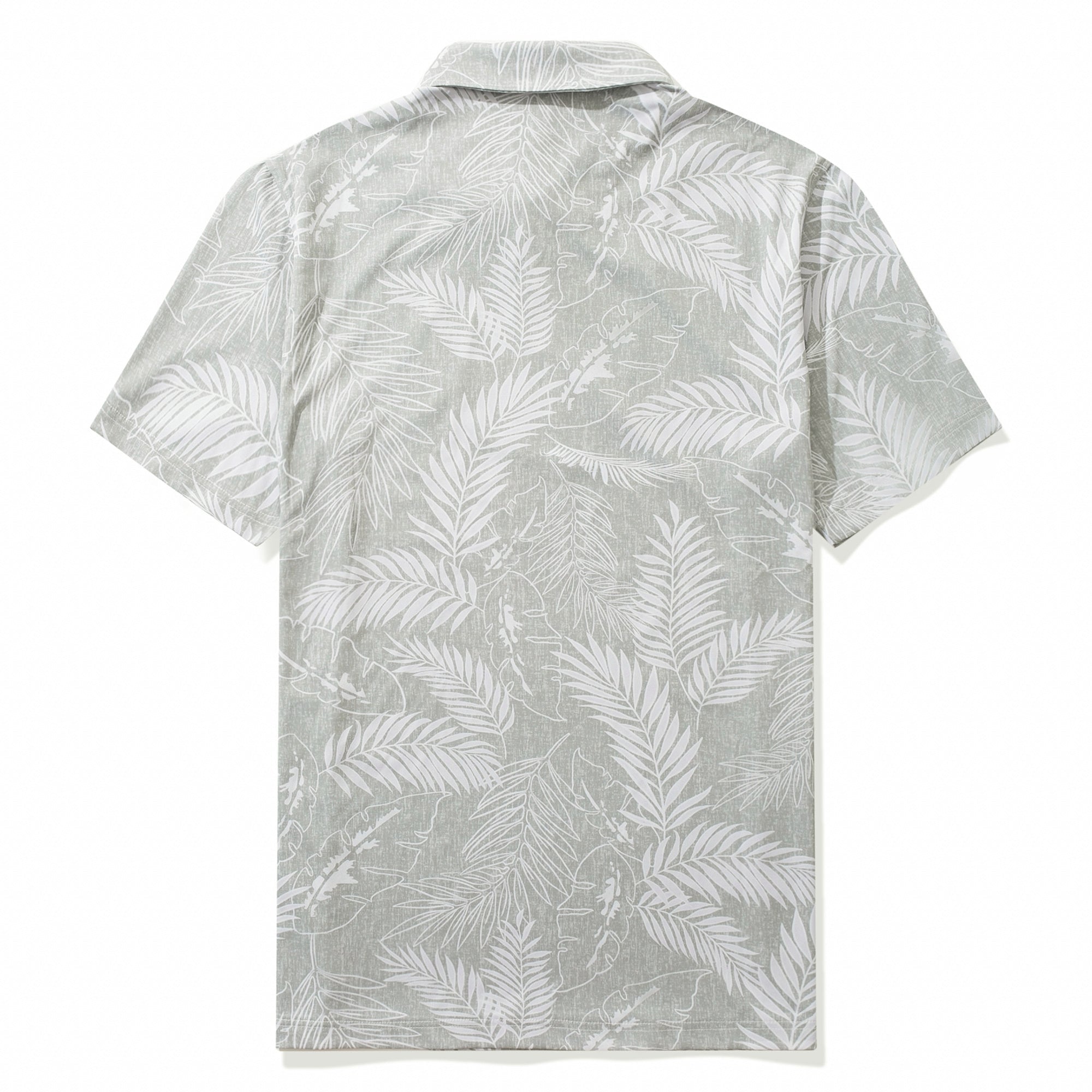 Men's Hawaiian Polo Shirt Short Sleeve 83% Recycled polyester 17% Spandex Yellow Aloha Aloha Escape