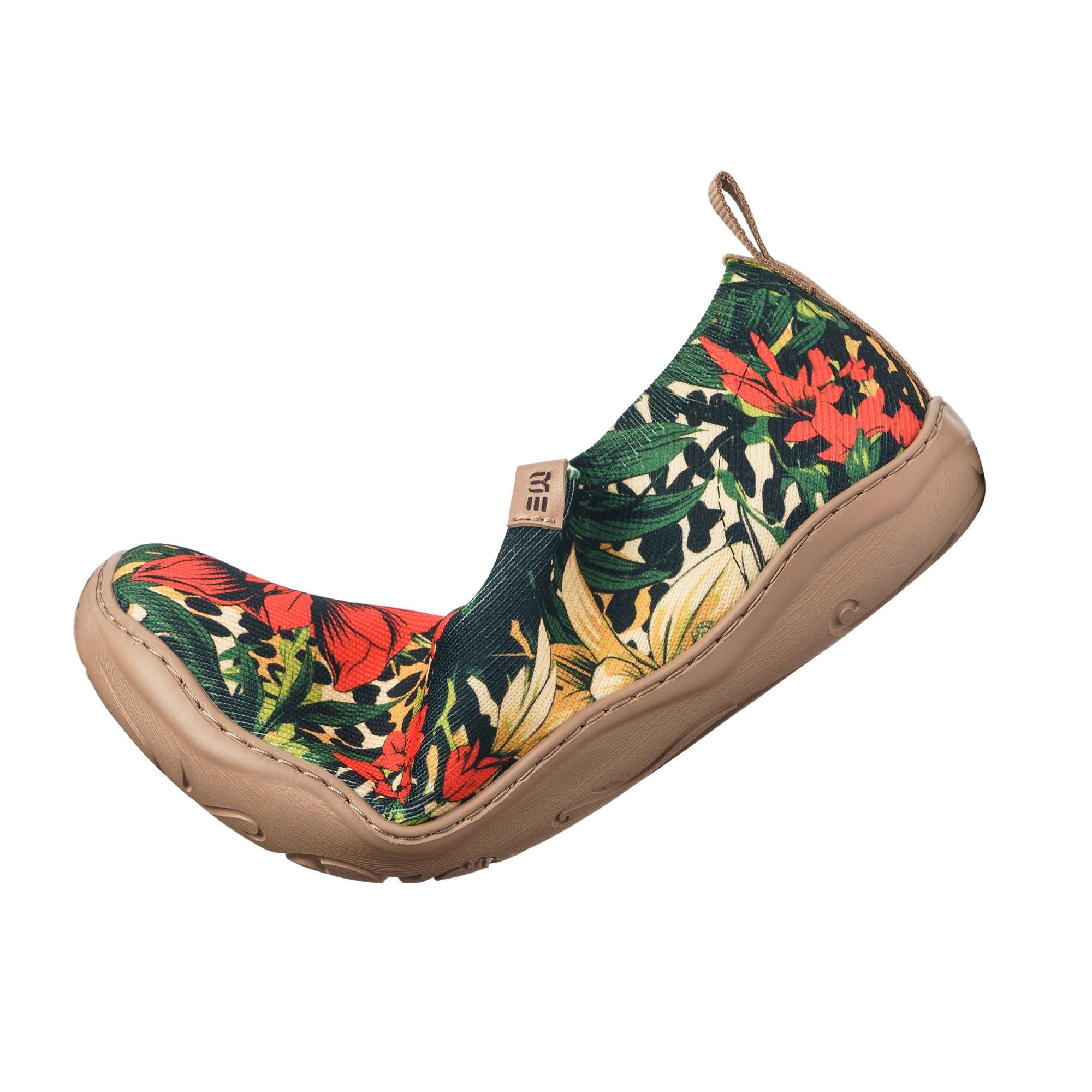 Tropical Harmony Women's Slip-On Shoes Painted Canvas Sneakers