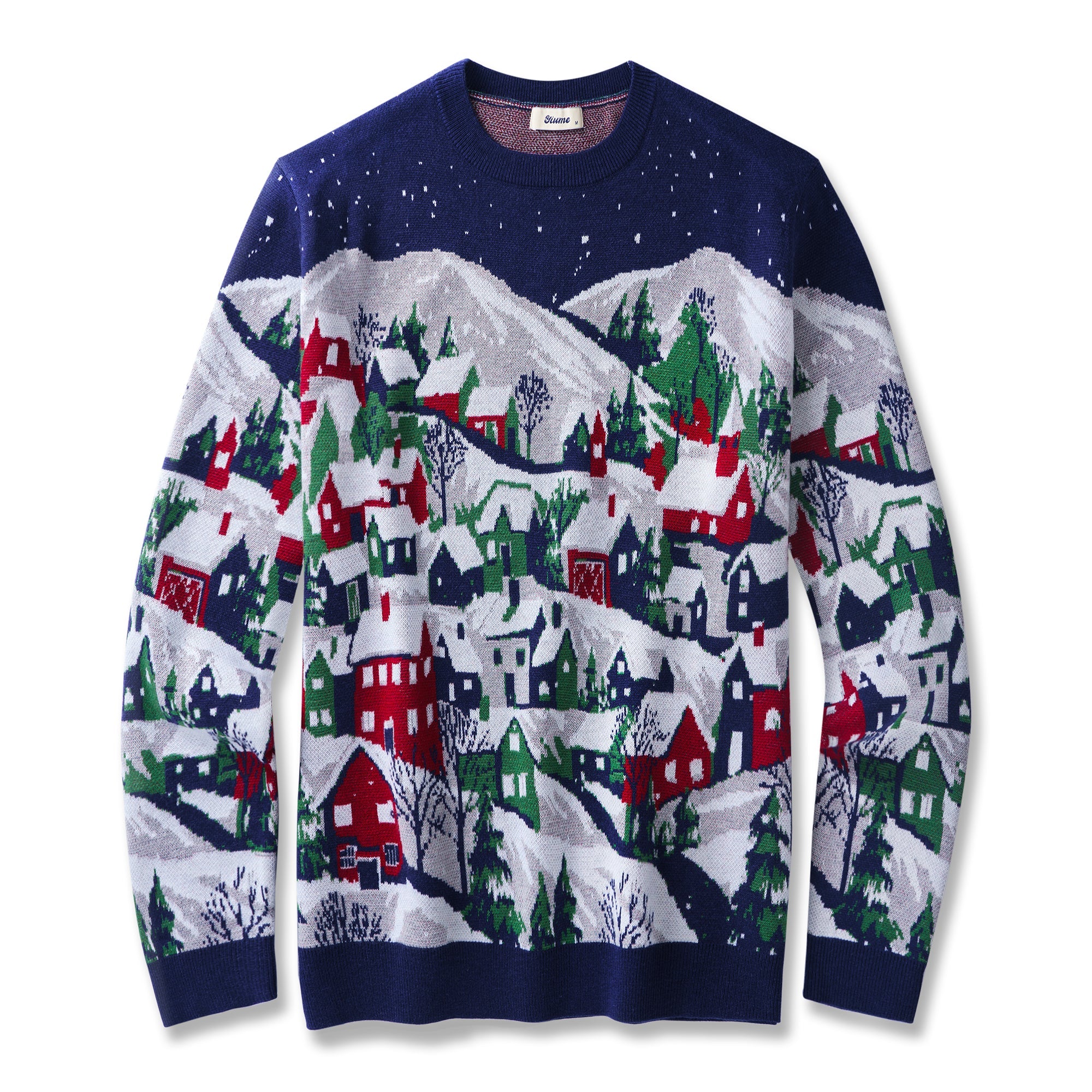 Hawaiian Sweater For Men Christmas Eve Evening Crew Sweater