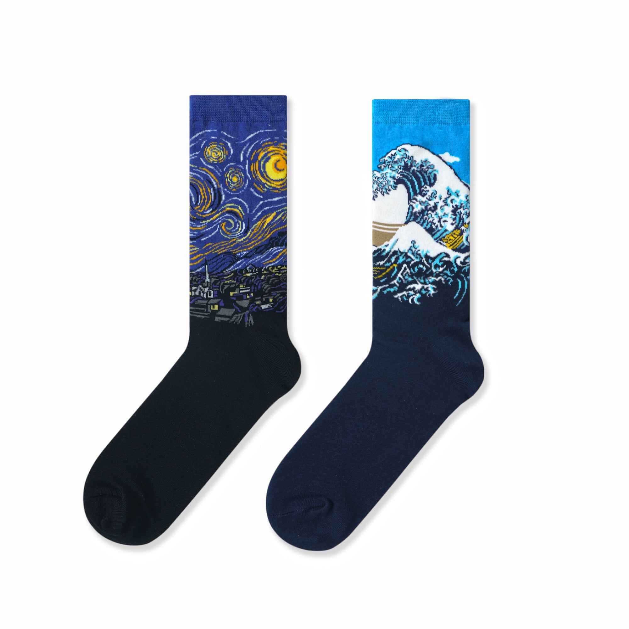 Japanese Ukiyo-e Print Men Socks