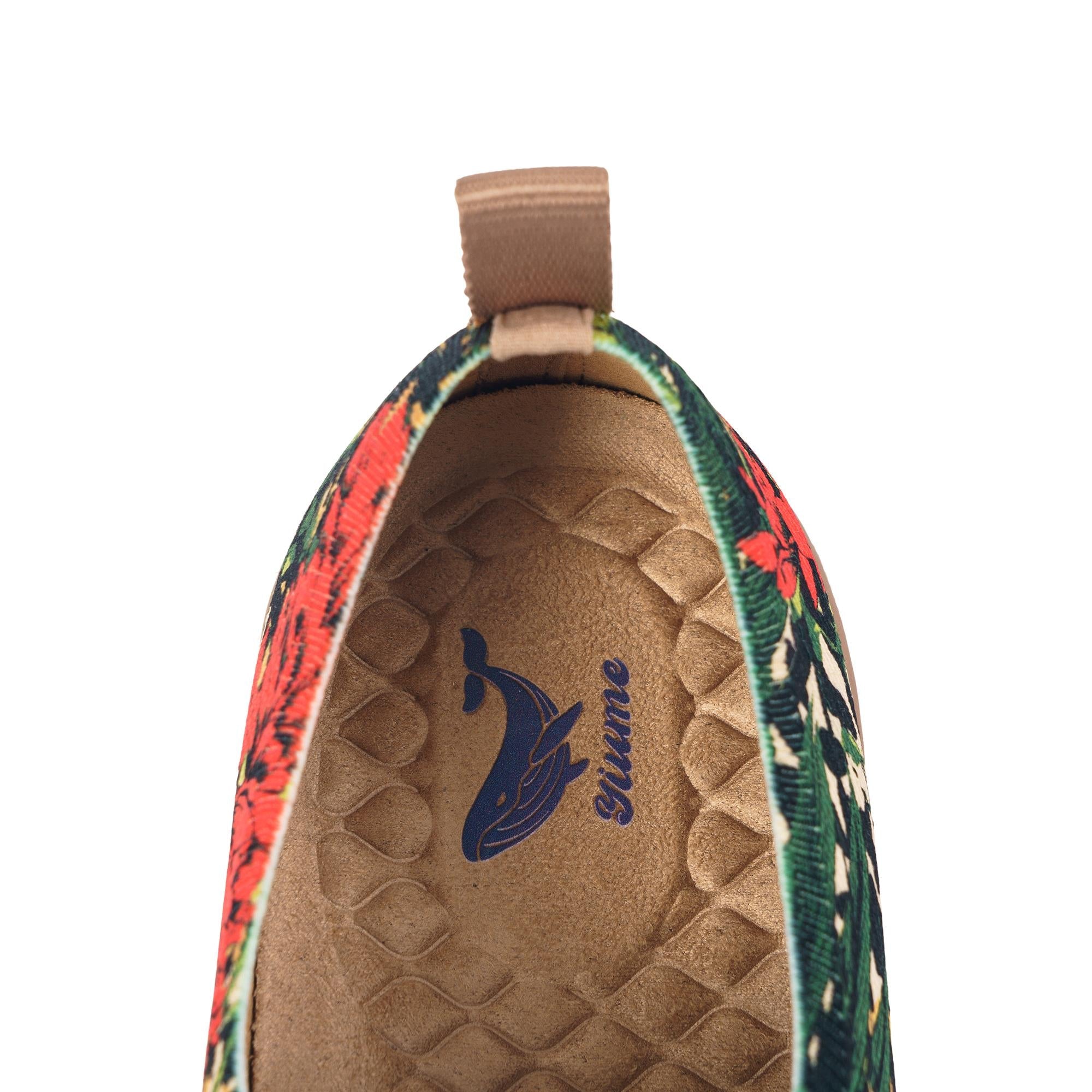 Tropical Harmony Women's Slip-On Shoes Painted Canvas Sneakers