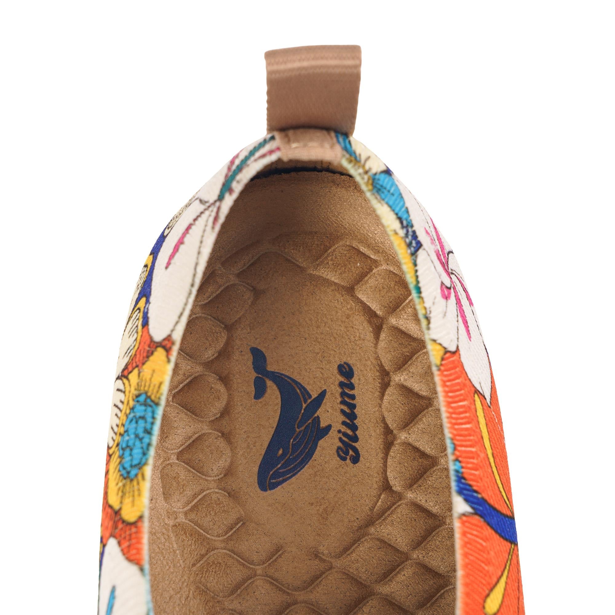 60's Floral Print by Samantha O'Malley Women's Slip-On Shoes Painted Canvas Sneaker
