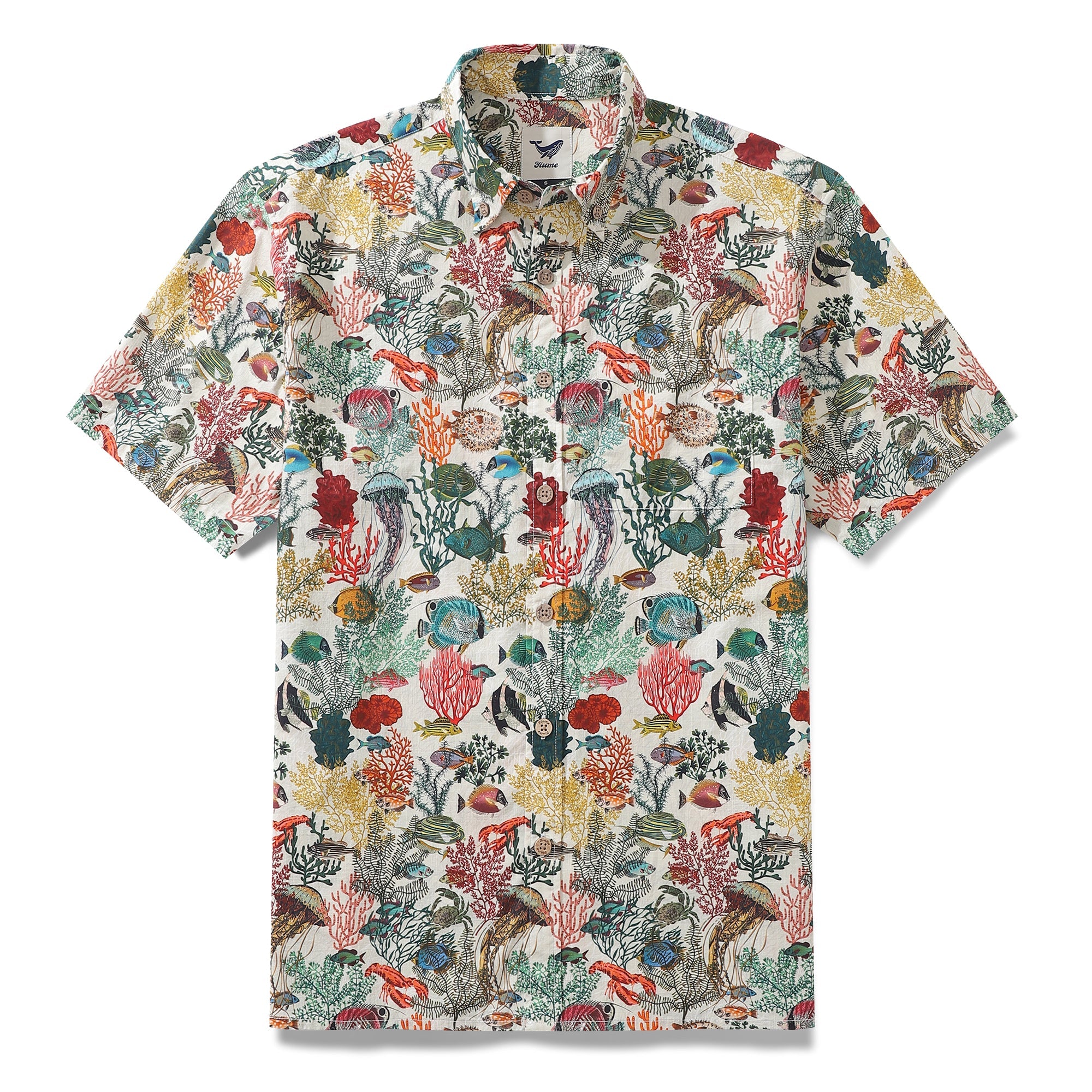 Men's Hawaiian Shirt Island Paradise By Annick Cotton Button-down Shor ...