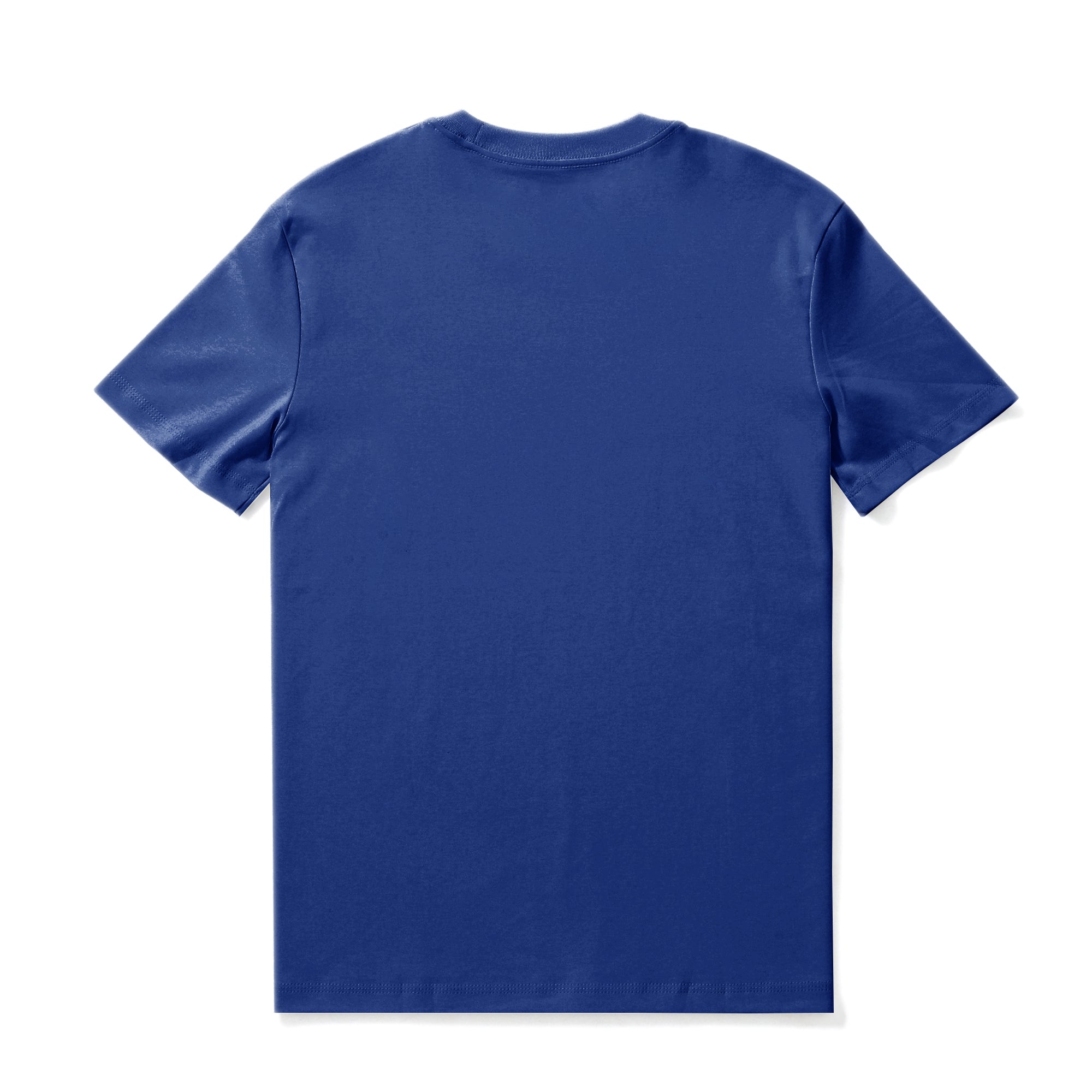 Hawaiian Tee For Men Crew Neck 100% Cotton - SAPPHIRE BLUE