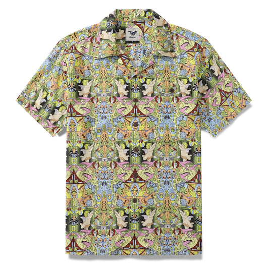 Hawaiian Shirt For Men Gemini Shirt Camp Collar Tencel™