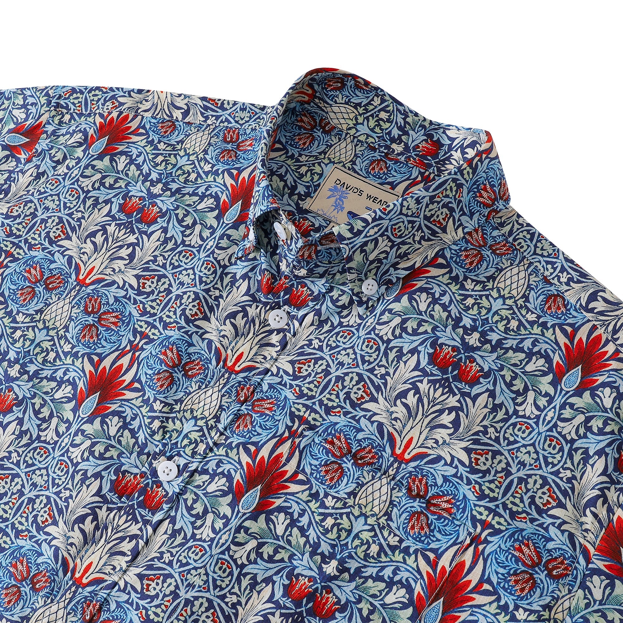 Hawaiian Shirts For Men Snakehead Designer Shirt 100% Cotton