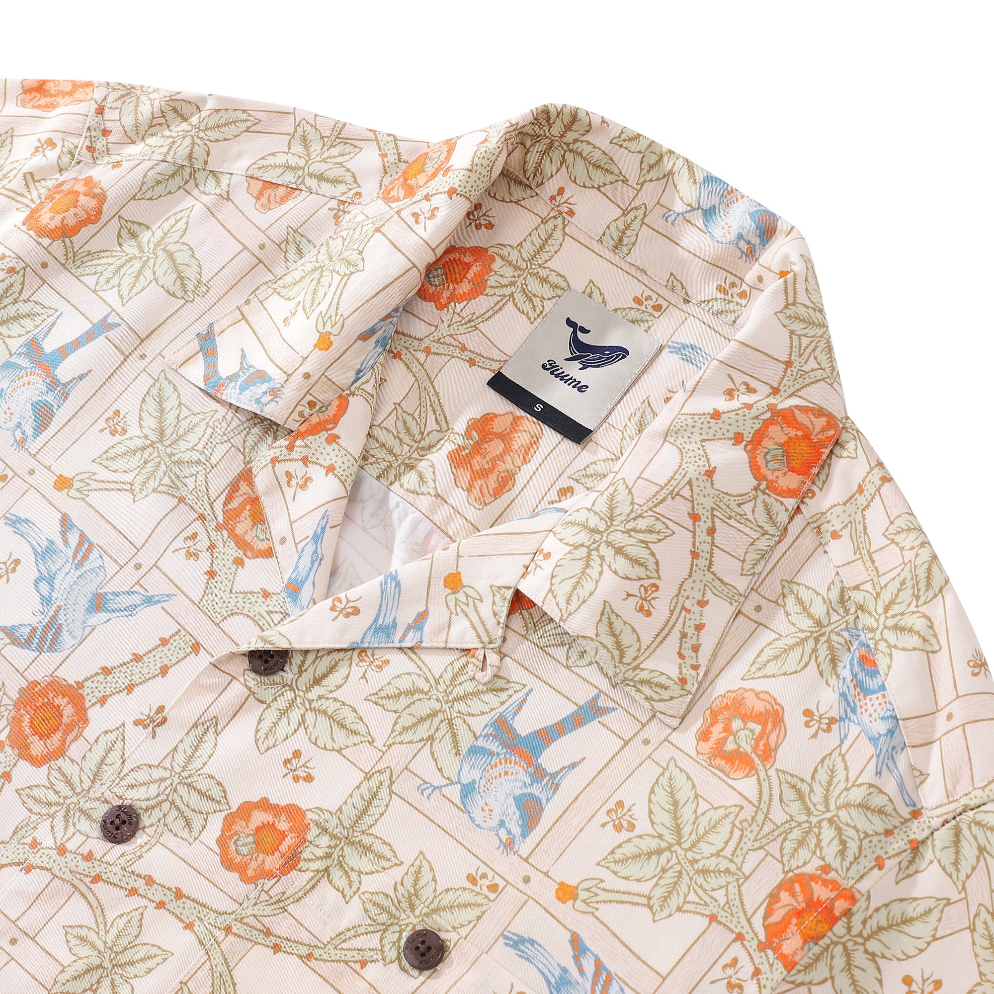 Hawaiian Shirt For Men Trellis Shirt Camp Collar Tencel™